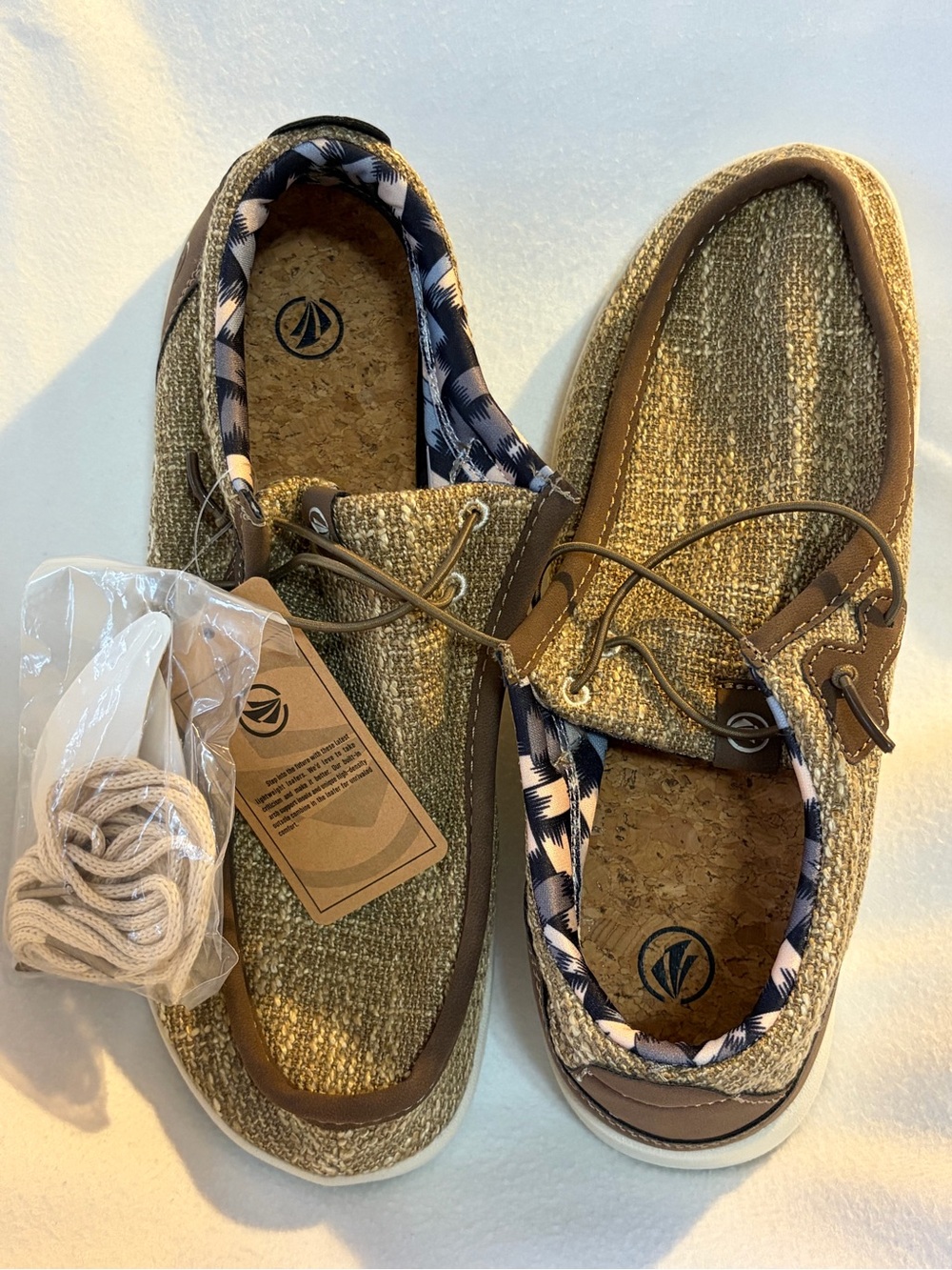 Men's Casual Slip-On Loafers in Brown Tweed